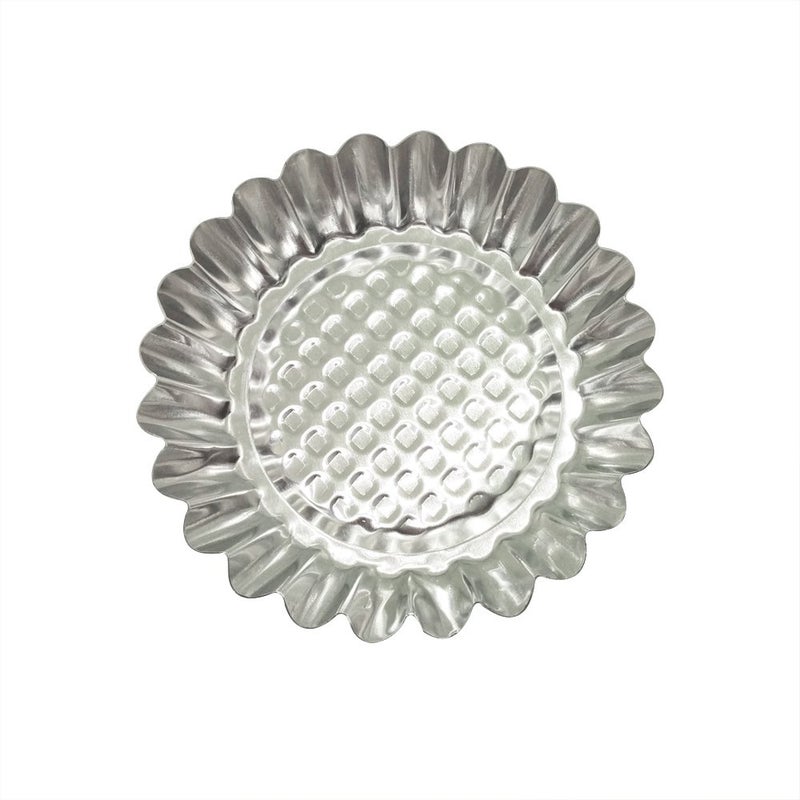 MYStar Set of 30, 3-3/4" Fluted Design Round Shape Non-stick Aluminum Tart Mold, Mini Pie Tin, Tartlet Pan - Image 3